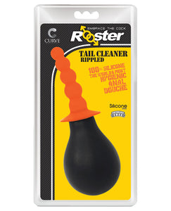 Rooster Tail Cleaner Rippled - Orange: The Ultimate Hygienic Anal Douche