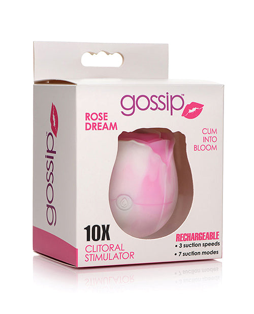 Curve Novelties Gossip Cum Into Bloom Clitoral Vibrator - Rose Crush Magenta - featured product image.