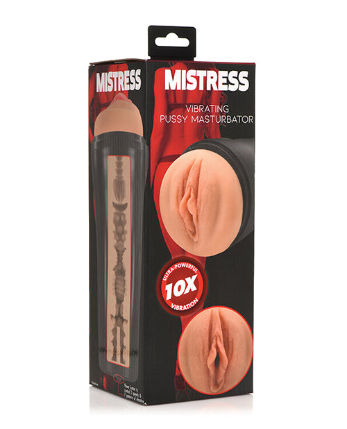 Curve Toys Mistress 10X Vibrating Pussy Masturbator - Tan: Ultimate Realistic Pleasure - featured product image.