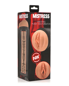 Curve Toys Mistress 10X Vibrating Pussy Masturbator - Tan