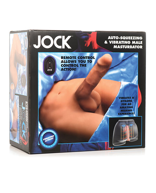 Curve Toys Jock Vibrating & Squeezing Male Masturbator: Ultimate Solo Pleasure Product Image.