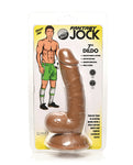 Curve Toys Fantasy Jock Soccer Sam Consolador con pelotas de 7" - Oscuro