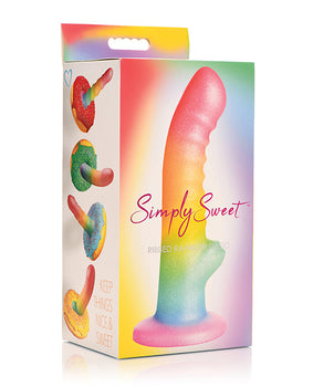 Curve Toys Consolador Rainbow Delight de 6,5" - Featured Product Image