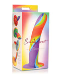 Simply Sweet Rainbow Silicone Dildo - A Journey of Vibrant Pleasure