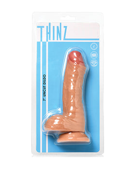 Curve Toys Thinz 7 吋未切割帶球假陽具 - 逼真且多功能 - Featured Product Image