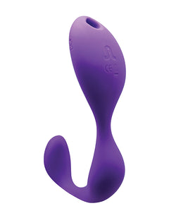 Adrien Lastic Vibrador Doble Morado con Control Remoto: Explora la Esencia del Placer