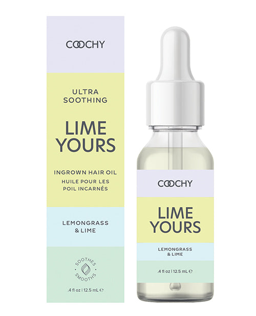 COOCHY Ultra Soothing Ingrown Hair Oil: Lemongrass Lime Product Image.