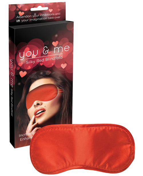 Silky Red Blindfold: Heightened Intimacy & Sensory Discovery Product Image.