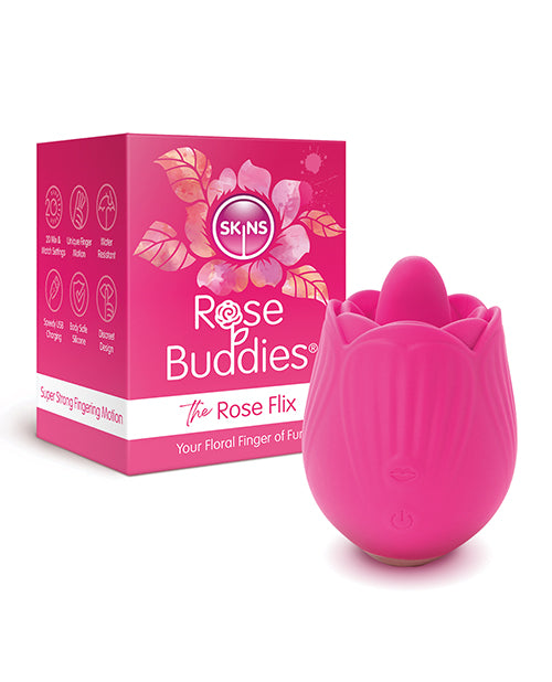 Skins Rose Buddies The Rose Flix - Rosa: obra maestra de estimulación sensual Product Image.