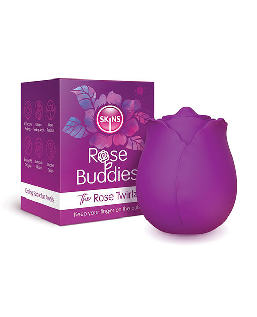 Skins Rose Buddies Red Twirlz Oral-Sex Vibrator - Ultimate Pleasure Experience Product Image.
