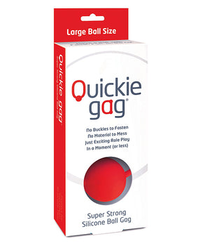Mordaza de bola Quickie con correa sedosa: bola de 35 mm - Silencio y deseo íntimos - Featured Product Image