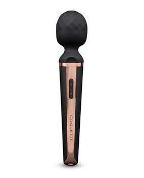 Coquette Princess Wand: Black/Rose Gold Pleasure Massager - Featured Product Image