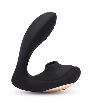 Coquette Royal Embrace: Black/Rose Gold Dual Stimulator - Featured Product Image