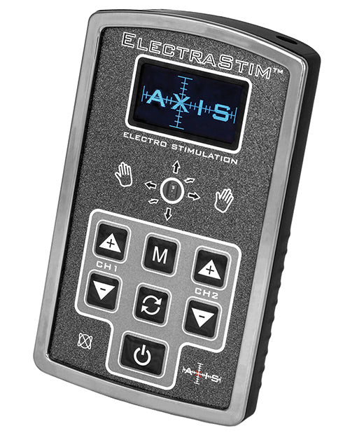 ElectraStim AXIS EM200 Dual Output E-Stim Stimulator - Black/Silver - featured product image.