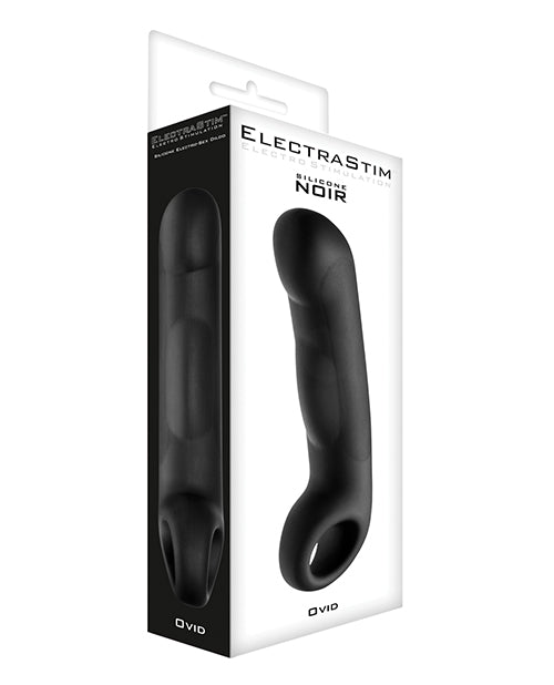 Shop for the ElectraStim Ovid Silicone Noir Dildo: Electrifying Pleasure & Explosive Stimulation at My Ruby Lips