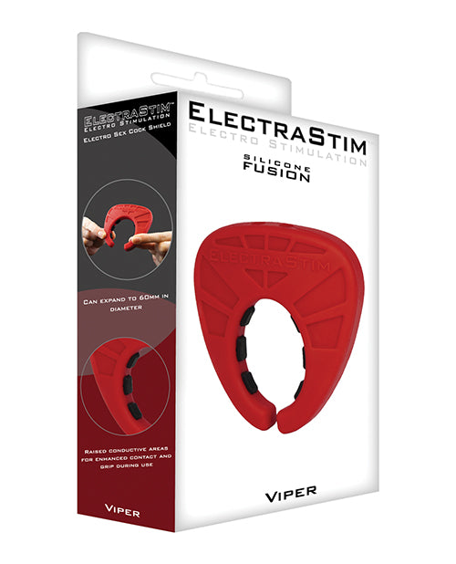 Shop for the ElectraStim Silicone Fusion Viper Cock Shield - Comodidad y estimulación electrizantes at My Ruby Lips