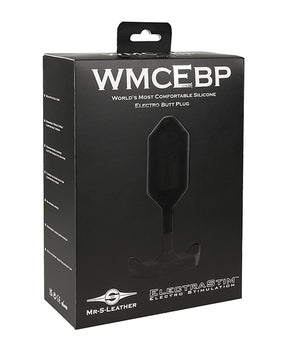 Plug anal eléctrico de silicona y cuero ElectraStim x Mr. S - Placer y comodidad intensos - Featured Product Image