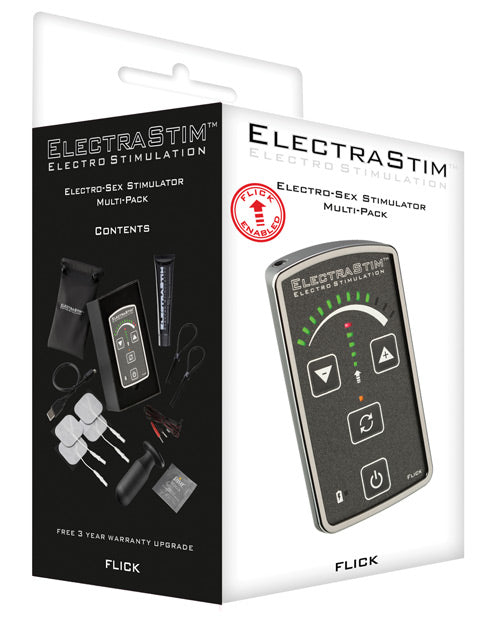 Shop for the ElectraStim Flick Stimulator Multi Pack EM60-M: Kit de electrosex interactivo personalizable at My Ruby Lips