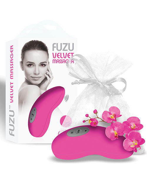 Fuzu Velvet Massager: Ultimate On-the-Go Relaxation Product Image.