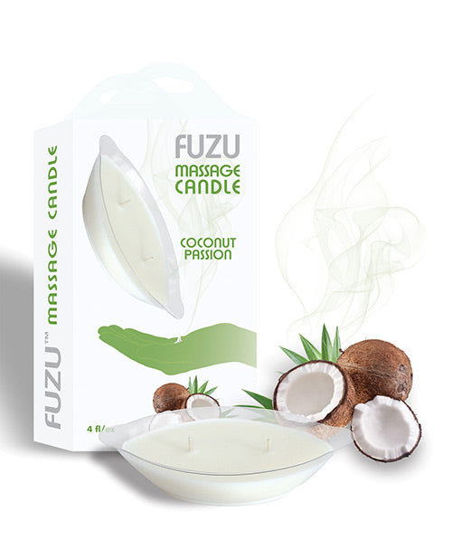 Fuzu 斐濟棗子檸檬按摩蠟燭 - 4 盎司 - featured product image.