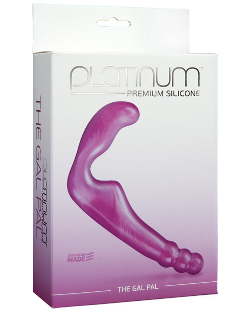 Gal Pal de silicona platino púrpura: arnés sin tirantes con diseño anatómico - featured product image.