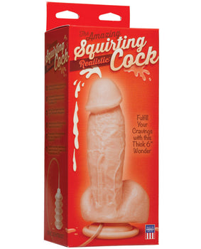Squirting Realistic Cock with Splooge Juice - Flesh - Featured Product Image