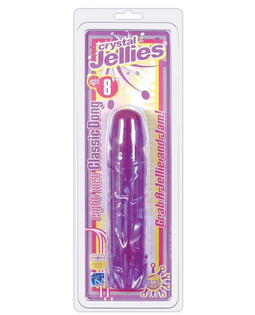 Doc Johnson Crystal Jellies 8" Classic Dildo - featured product image.