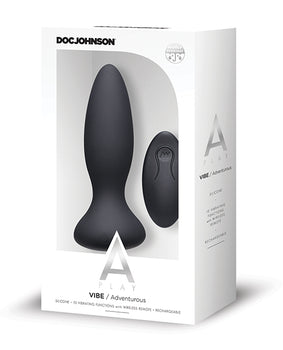 A-Play Silicone Anal Plug: 10 Vibrating Functions, Remote Control - Featured Product Image