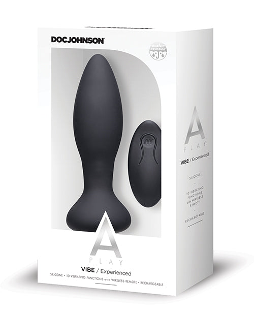 A Play Remote-Controlled Rechargeable Silicone Anal Plug Product Image.