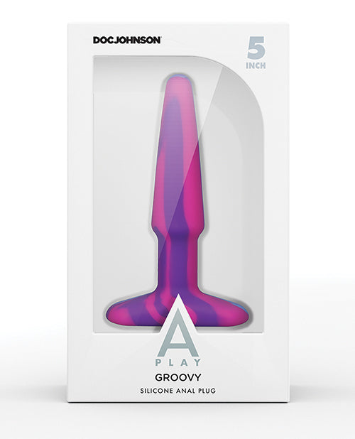A-Play Groovy 矽膠肛塞：卓越的舒適度和迷人的設計 Product Image.