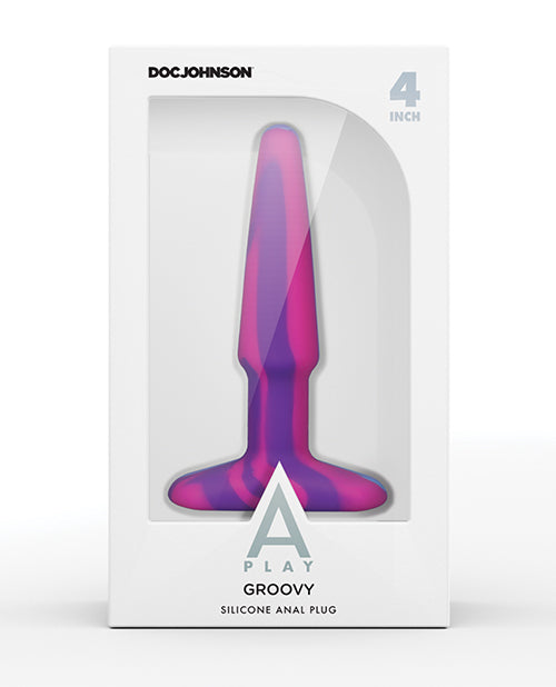 Plug Anal de Silicona Groovy A-Play - Vibrante y Sensual Product Image.