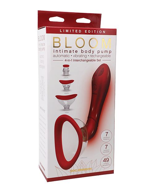 Bomba recargable vibratoria automática Bloom Intimate Body - Rojo - featured product image.