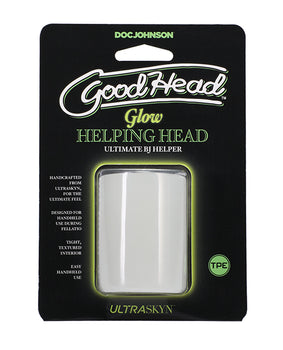 GoodHead Glow Helping Head - Frost: Ultimate Fellatio Sensation Mini Stroker - Featured Product Image