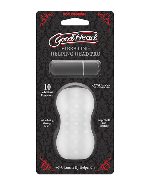 Doc Johnson GoodHead Vibrating Stroker: Ultimate Oral Bliss - featured product image.