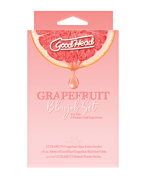 GoodHead Grapefruit Blowjob Set: Lifelike Sensation & Exciting Flavour Product Image.