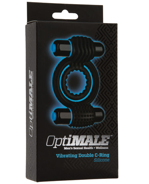 OptiMale Vibrating Double C Ring: Dual Vibration Pleasure - featured product image.