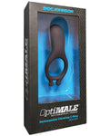 OptiMALE 黑色可充電振動 C 型環 - 終極樂趣升級