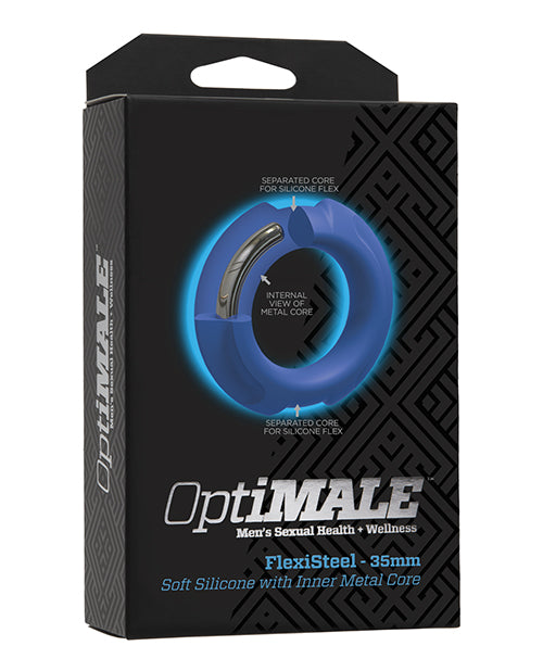 Anillo para el pene Optimale Flexisteel de 35 mm: un toque de elegancia para momentos inolvidables - featured product image.