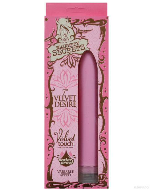 Shop for the Doc Johnson 7" Velvet Desire Waterproof Vibe - Pink at My Ruby Lips