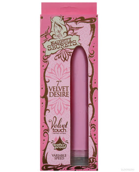 Doc Johnson 7" Velvet Desire Waterproof Vibe - Pink - Featured Product Image