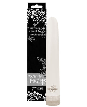 White Nights 7" Velvet Touch Vibe: Luxury in White - Featured Product Image