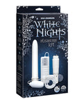 White Nights 7" Ribbed Vibe: Ultimate Pleasure Kit 🌙
