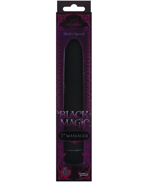 Doc Johnson Black Magic 7" Waterproof Vibe: Timeless Elegance & Sensual Bliss Product Image.