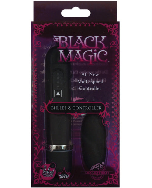 Doc Johnson Black Magic Bullet: Intense Pleasure at Your Fingertips Product Image.