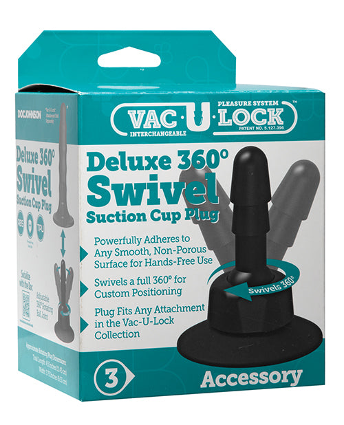 Vac-U-Lock Deluxe 360 Swivel Suction Cup Plug - featured product image.