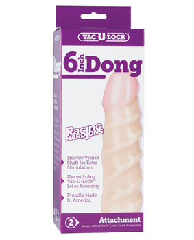 Doc Johnson 6" Raging Hard On Realistic Dong - Blanco - Featured Product Image