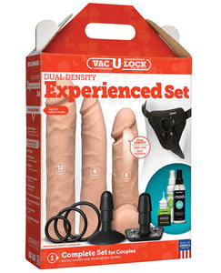 Doc Johnson Vac-U-Lock Dual Density Experienced Set - Vanilla