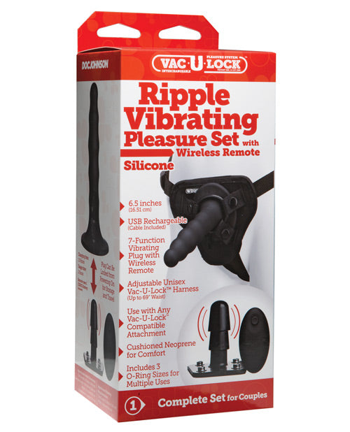 Ultimate Pleasure: Vac-U-Lock Ripple Vibrating Set 🖤 - featured product image.