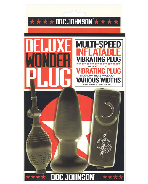 Deluxe Wonder Plug: Adjustable Inflatable Vibrating Butt Plug - featured product image.