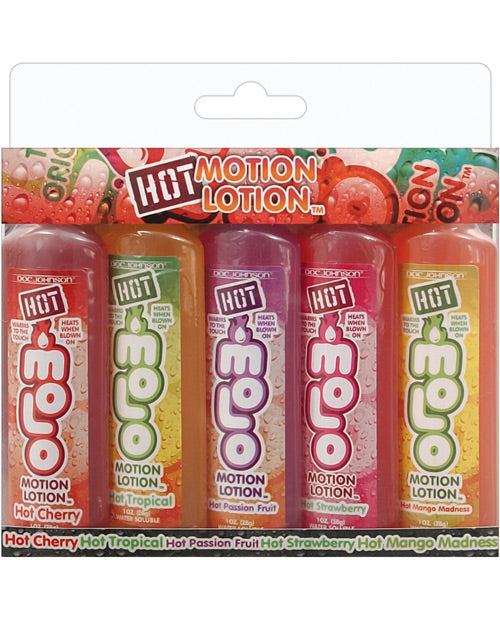 Sensual Hot Motion Lotion Kit - 5 Flavours Product Image.